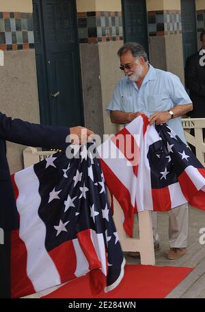 A photo of Francis Ford Coppola seen in the hall of Supercinema.during