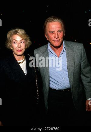 Anne Douglas And Kirk Douglas 1989       Credit: Ralph Dominguez/MediaPunch Stock Photo