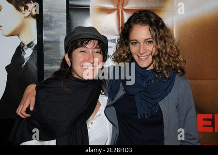 EXCLUSIVE Athina Rachel Tsangari , Ariane Labed attending the screening of 'Attenberg' held at 'Le Melies' movie theatre in Montreuil near Paris, France, on September 12, 2011. Photo by Alban Wyters/ABACAPRESS.COM Stock Photo