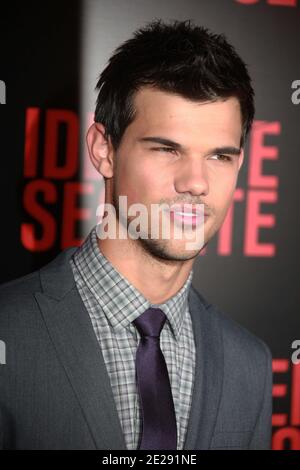 Taylor Lautner attending a French premiere for 'Identite secrete' (Abduction) held at Gaumont Marignan in Paris, France on September 27, 2011. Photo by Denis Guignebourg/ABACAPRESS.COM Stock Photo