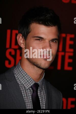 Taylor Lautner attending a French premiere for 'Identite secrete' (Abduction) held at Gaumont Marignan in Paris, France on September 27, 2011. Photo by Denis Guignebourg/ABACAPRESS.COM Stock Photo