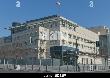 Botschaft der Vereinigten Staaten von Amerika, Ebertstraße, Mitte, Berlin, Deutschland Stock Photo