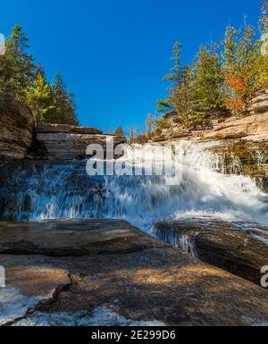 Bonnechere Falls Provincial Park Renfrew Ontario Canada in autumn Stock ...