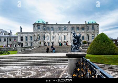Enniskerry Co. Wicklow, Ireland - May 17, 2012: Powerscourt Estate, a large country estate which is noted for its house and landscaped gardens, today Stock Photo