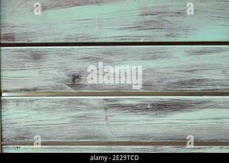 Painted wood background. High resolution image of wood wall planks with light blue green paint Stock Photo