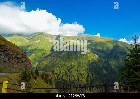 Romanian Carpathian mountains on a summertime with good weather Stock Photo
