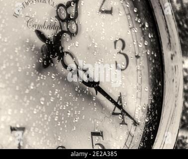 close up of clock face Stock Photo
