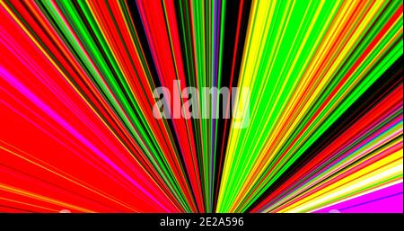 Psychedelic rainbow abstract design. Stock Photo