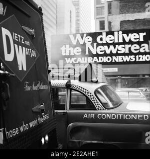 Advertisement, Street scene. Philadelphia, USA, 1976 Stock Photo