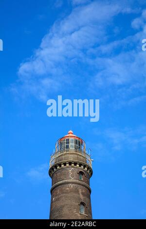 Lighthouse at Borkum, East Frisian Island, East frisia, Lower Saxony, Germany, Europe Stock Photo