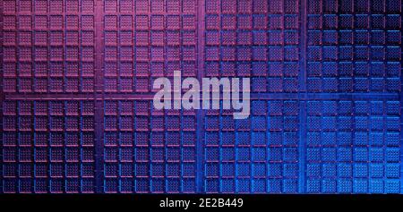Metal grille texture in neon colors light Stock Photo