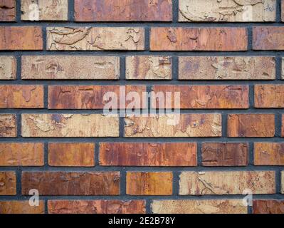 A close up of a brick wall Stock Photo