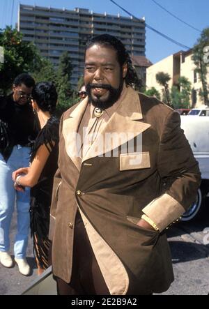 Barry White 1988 Credit: Ralph Dominguez/MediaPunch Stock Photo