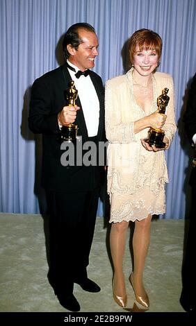 Jack Nicholson And Shirley MacLaine at The 56th Academy Awards on April ...