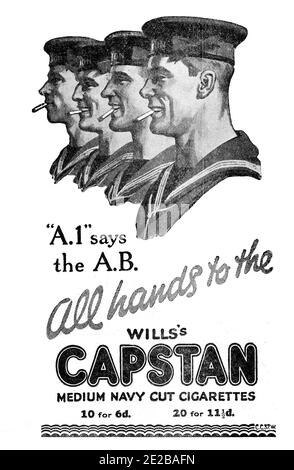 capstan cigarette white Capstan cigarette Black and White Stock Photos & Images