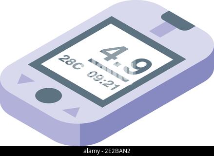 Room thermometer icon. Isometric of room thermometer vector icon for web design isolated on white background Stock Vector