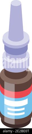 Drops from common cold icon. Isometric of drops from common cold vector icon for web design isolated on white background Stock Vector