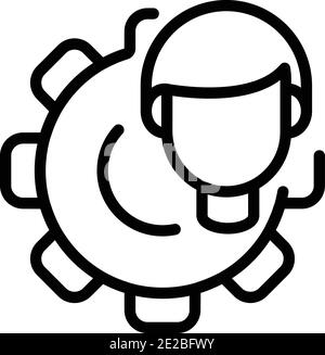 Model effort icon. Outline model effort vector icon for web design isolated on white background Stock Vector