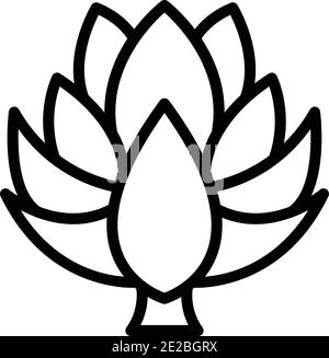 Artichoke food icon. Outline artichoke food vector icon for web design isolated on white background Stock Vector
