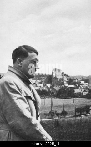 Hitler In German countryside. Hiltpoltstein. (Franconian Switzerland Stock Photo
