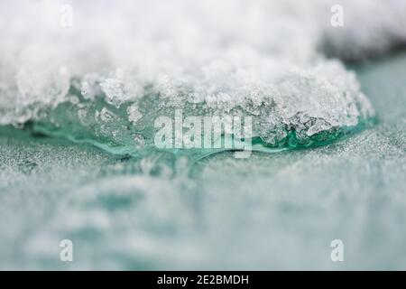 ice on car window Stock Photo