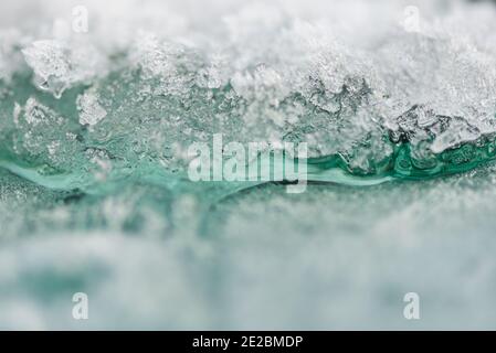 ice on car window Stock Photo