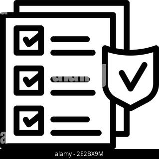 Security actualization icon. Outline security actualization vector icon for web design isolated on white background Stock Vector