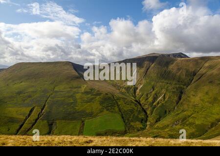 Aran Fawddwy viewed from the summit of Pen Yr Allt Uchaf, an area in the Snowdonia National Park' Wales Stock Photo