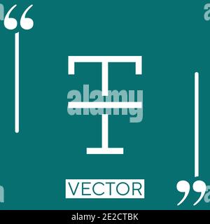 clear format Linear icon. Editable stroke line Stock Vector