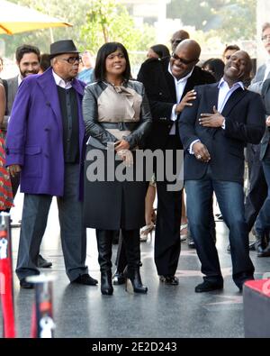 BeBe Winans, CeCe Winans, Quincy Jones, Marvin Winans attending BeBe & CeCe Winans honored with Star on the Hollywood Walk of Fame held at 6126 Hollywood Boulevard in Hollywood, California on October 20, 2011. Photo by Tony DiMaio/ABACAPRESS.COM Stock Photo