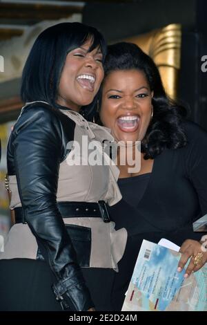 CeCe Winans, Yvette Nicole Brown attending BeBe & CeCe Winans honored with Star on the Hollywood Walk of Fame held at 6126 Hollywood Boulevard in Hollywood, California on October 20, 2011. Photo by Tony DiMaio/ABACAPRESS.COM Stock Photo