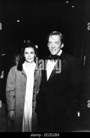 DONALD SUTHERLAND wife Francine RacetteCredit: Ralph Dominguez ...