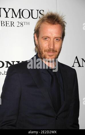 Rhys Ifans attending the special screening of 'Anonymous', held at the Museum of Modern Art in New York City, NY, USA on October 20, 2011. Photo by Graylock/ABACAPRESS.COM Stock Photo