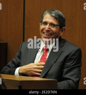 Dr. Paul White, anesthesiologist and propofol expert, gives testimony during the final stage of Dr. Conrad Murray's defense case in the involuntary manslaughter trial in the death of singer Michael Jackson at the Los Angeles Superior Court in Los Angeles, CA, USA on October 27, 2011. Murray has pleaded not guilty and faces four years in prison and the loss of his medical licenses if convicted of involuntary manslaughter in Michael Jackson's death. Photo by Paul Buck/Pool/ABACAPRESS.COM Stock Photo