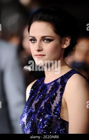 Kristen Stewart attends the premiere of Summit Entertainment's 'The Twilight Saga: Breaking Dawn - Part 1' held at the Nokia Theatre in Los Angeles, CA, USA on November 14, 2011. Photo by Lionel Hahn/ABACAPRESS.COM Stock Photo