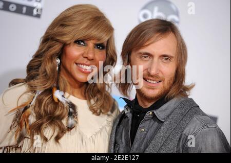 Cathy Guetta and David Guetta attend the 2011 American Music Awards at Nokia Theatre in Los Angeles, CA, USA on November 20, 2011. Photo by Lionel Hahn/ABACAPRESS.COM Stock Photo