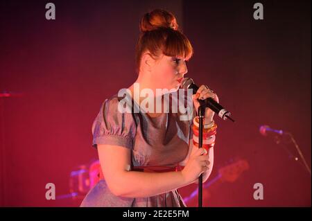 Singer Luce performs live on stage at the Trianon in Paris, France on November 25, 2011. Photo by Giancarlo Gorassini/ABACAPRESS.COM Stock Photo