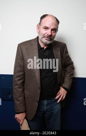 EXCLUSIVE. Jean-Pierre Darroussin poses for our photographer during the premiere of 'Le Havre' held at Saint-Germain-des-Pres theater in Paris, France on November 28, 2011. Photo by Denis Guignebourg/ABACAPRESS.COM Stock Photo