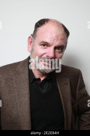 EXCLUSIVE. Jean-Pierre Darroussin poses for our photographer during the premiere of 'Le Havre' held at Saint-Germain-des-Pres theater in Paris, France on November 28, 2011. Photo by Denis Guignebourg/ABACAPRESS.COM Stock Photo