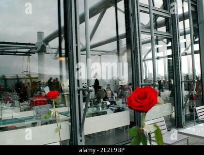 A view of 'Le Georges' restaurant on the 6th floor of the Centre Georges Pompidou Museum of Contemporary Art, in Paris, France on November 27, 2011. Photo by Alain Apaydin/ABACAPRESS.COM Stock Photo