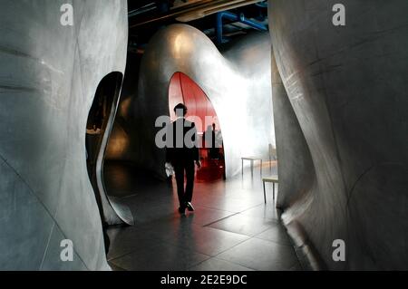 A view of 'Le Georges' restaurant on the 6th floor of the Centre Georges Pompidou Museum of Contemporary Art, in Paris, France on November 27, 2011. Photo by Alain Apaydin/ABACAPRESS.COM Stock Photo