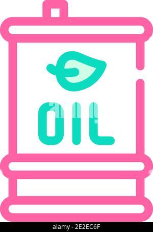 oil barrel color icon vector illustration color Stock Vector