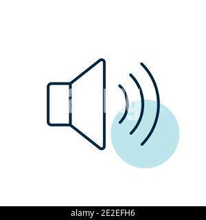 Max volume high vector flat icon. Graph symbol for music and sound web site and apps design, logo, app, UI Stock Vector