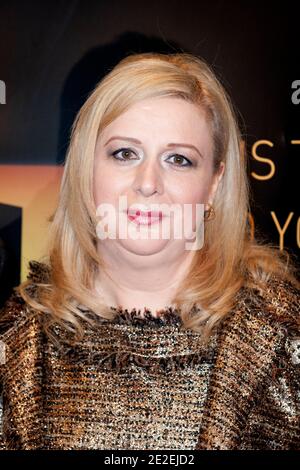 Former Palestinian First Lady Souha (Suha) Arafat attends the screening of 'The Price of Kings, Yasser Arafat' at 8th Dubai International Film Festival, in Dubai, United Arab Emirates, on December 8, 2011. Photo by Ammar Abd Rabbo/ABACAPRESS.COM Stock Photo