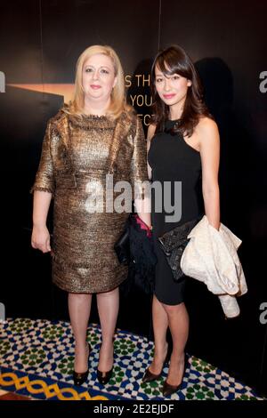 Former Palestinian First Lady Souha (Suha) Arafat (left) and producer Joanna Natasegra attend the screening of 'The Price of Kings, Yasser Arafat' at 8th Dubai International Film Festival, in Dubai, United Arab Emirates, on December 8, 2011. Photo by Ammar Abd Rabbo/ABACAPRESS.COM Stock Photo