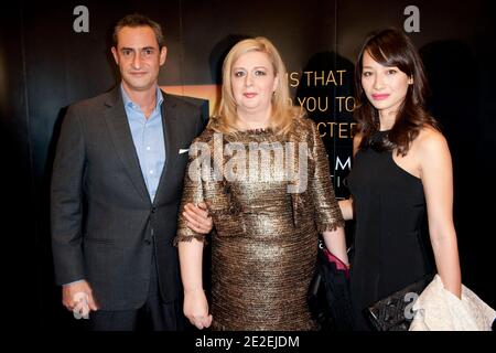 (L-R) Director Richard Symons, Former Palestinian First Lady Souha (Suha) Arafat and producer Joanna Natasegra attend the screening of 'The Price of Kings, Yasser Arafat' at 8th Dubai International Film Festival, in Dubai, United Arab Emirates, on December 8, 2011. Photo by Ammar Abd Rabbo/ABACAPRESS.COM Stock Photo