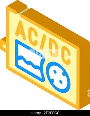 Charge inverter controller icon. Isometric of charge inverter ...