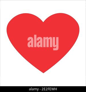 Red heart icon, symbol, vector for apps and websites Stock Vector