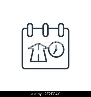 Future outline vector icon. Thin line black future icon, flat vector simple element illustration from editable halloween concept isolated stroke on wh Stock Vector