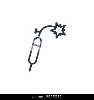 Welding outline vector icon. Thin line black welding icon, flat vector simple element illustration from editable industry concept isolated stroke on w Stock Vector